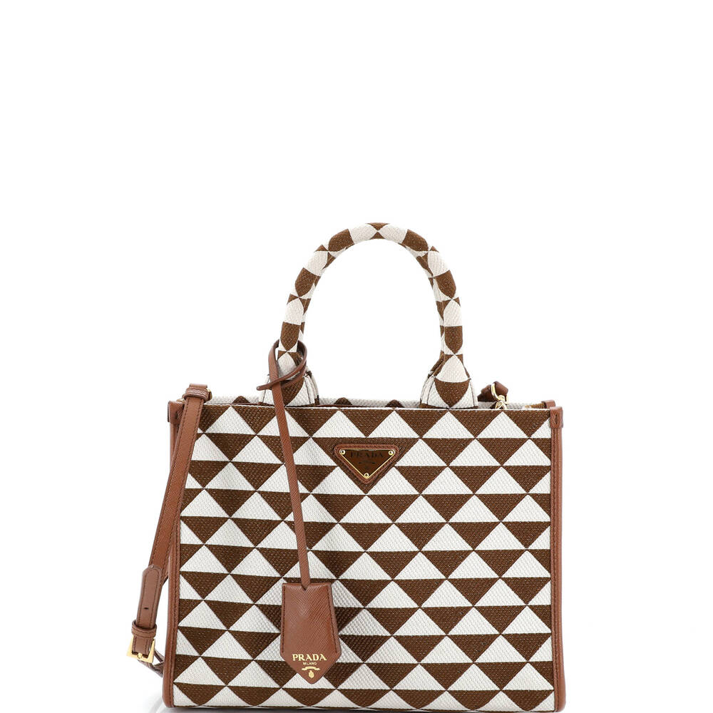Prada Symbole Shopper Tote Jacquard #241826P22B